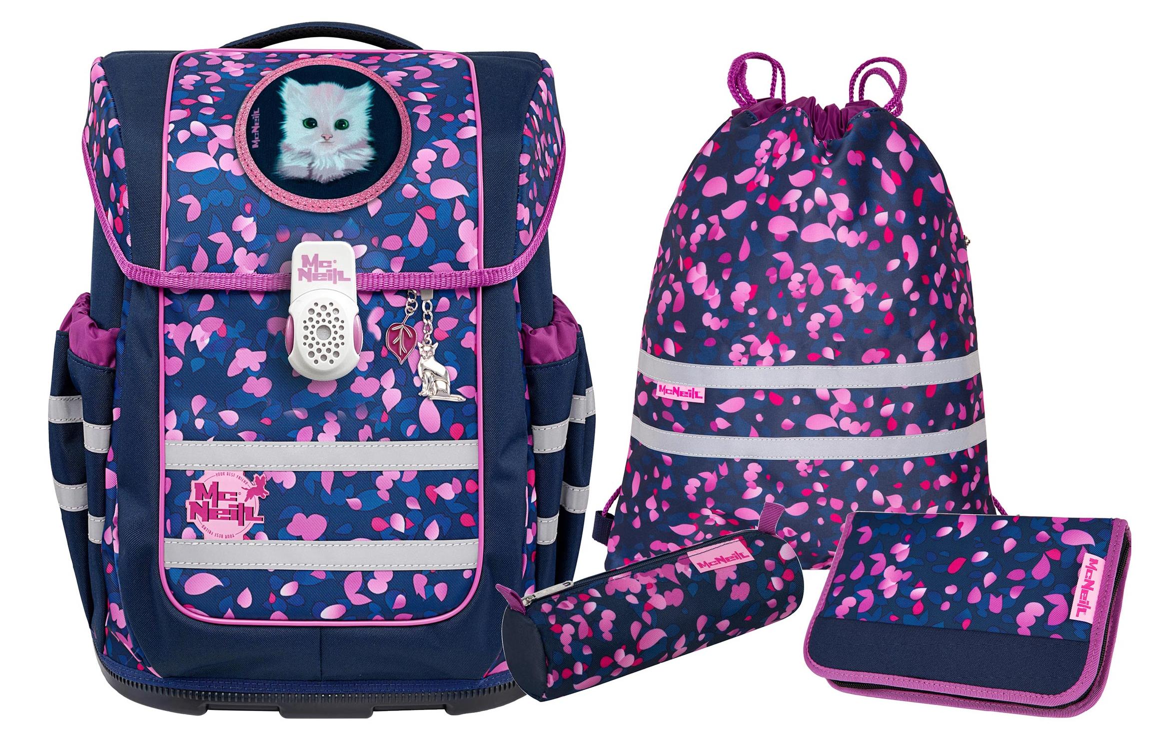 McNeill Schulranzen Ergo Compacto Schoolbag Set 5-teilig Dream dunkelblau