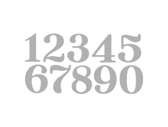 Rayher Stanzschablonen-Set Big Numbers 1.5 × 2.8 cm 10 Stück