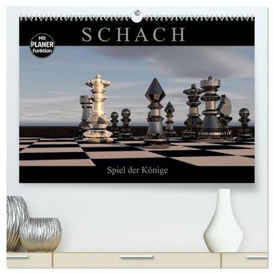 SCHACH - Spiel der Könige (hochwertiger Premium Wandkalender 2027 DIN A2 quer), Kunstdruck in Hochglanz