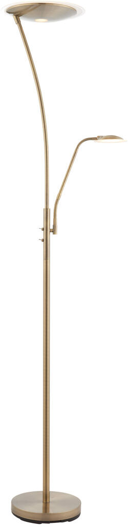 Zipcode Design Ashtyn 180 H cm Torchiere Floor Lamp Antique Brass 180cm H X 30cm W X 30cm D