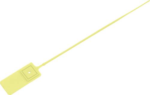 TRU Components 1457898 Kabelbinder 140mm 2mm Gelb mit stufenloser Verstellung