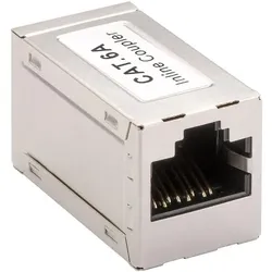 goobay LAN-Adapter »RJ46/RJ45 CAT 6A« grau