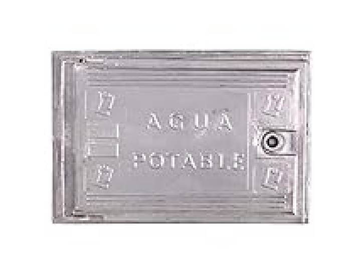 Wolfpack Ligne professionnelle 4090505 Porte compteur d'eau aluminium 300 x 400