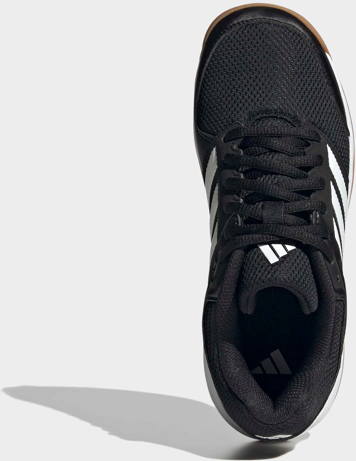 Hallenschuh ADIDAS PERFORMANCE "SPEEDCOURT IN KIDS", Jungen, Gr. 33, schwarz-weiß (core schwarz, ftwr weiß, gum10), Synthetik, Textil, Schuhe Hallenschuh, geeignet für jeden Hallensport, Indoorschuhe
