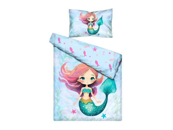 Bettwäsche kleine Meerjungfrau und Fische