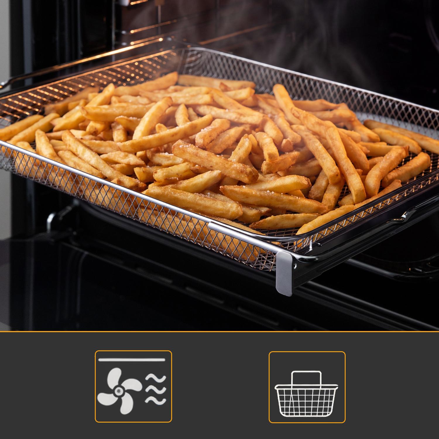 Autarkes Herdset: 60cm Einbaubackofen BO8810SS | 59cm Kochfeld CH5901RL | Grill | Heißluft | Teleskopauszüge | Automatik-Timer | 2-fach Wärmeschutzverglasung | Kindersicherung | SET8810CH59RL