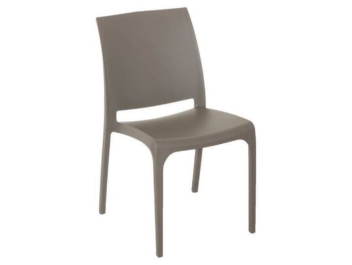 Chaise - Volga - Polypropylène - Gris - Empilable - Set de 2