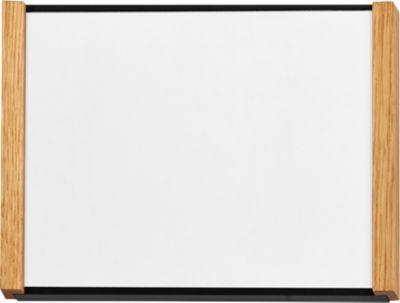moedel Türschild LMH, DIN A6, individuell beschriftbar, Polyester-Abdeckung, Klebemontage, B 159,5 x H 105,5 mm, Aluminium, schwarz/Eiche