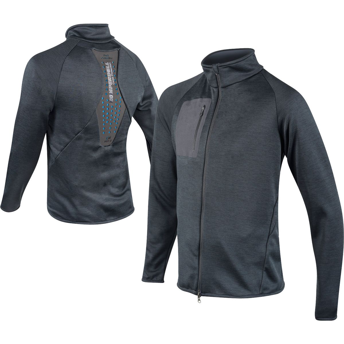 Komperdell Full Zip Sweater M's black/ orange (202) S 6354-202-S