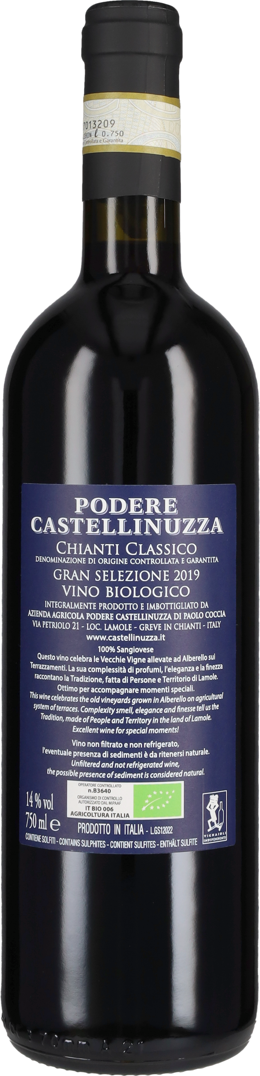 Chianti Classico Gran Selezione Podere Castellinuzza 2019