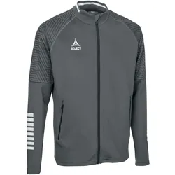 Select Monaco Trainingsjacke Kinder grau/weiß 140