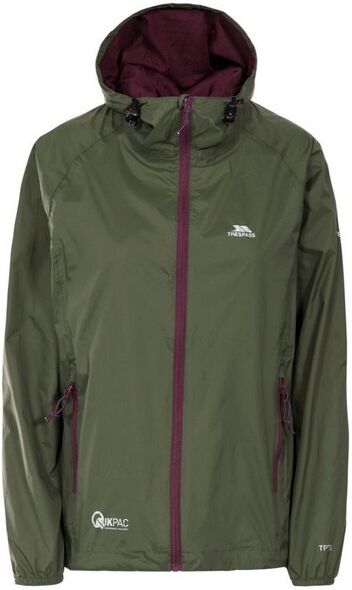 Trespass Qikpac Female Packaway Jacket-Xs-Moss