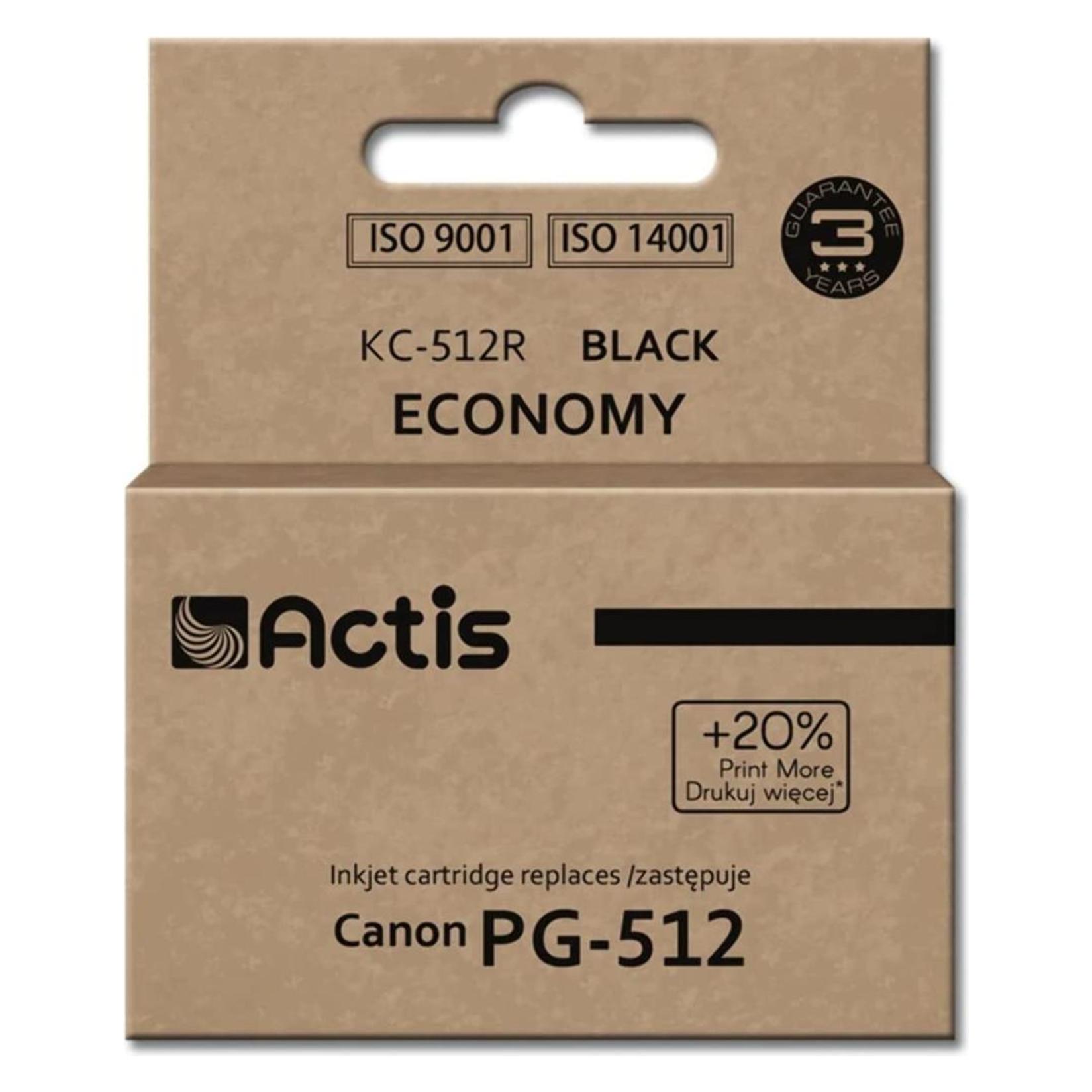 Factis KC-512R black ink cartridge for Canon PG-512 replacement  - Tintenpa (BK) (KC-512R)