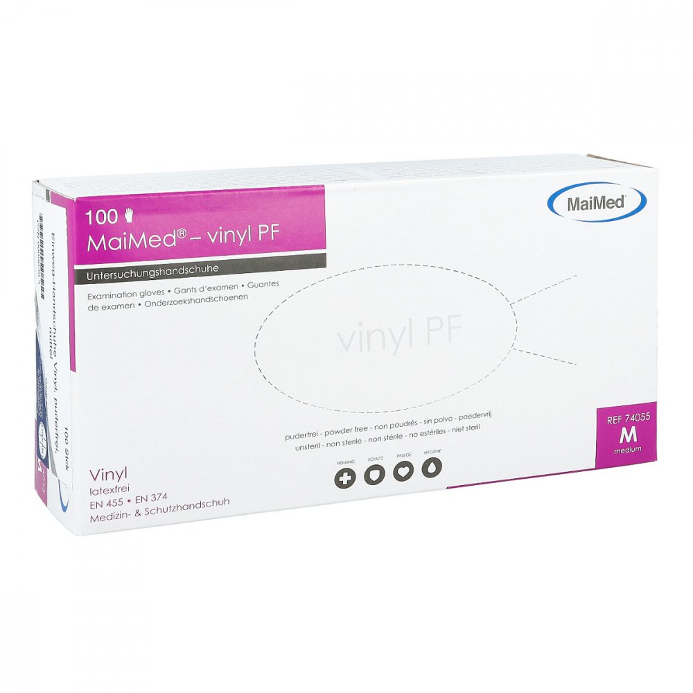 MaiMed GmbH Maimed Handschuhe Vinyl puderfrei unsteril mittel 00749206