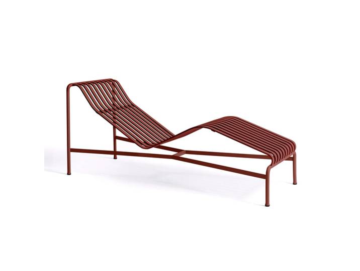 HAY Chaise longue Palissade Iron red