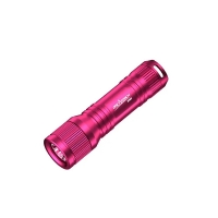 OrcaTorch - D560 - kleine und leichte Tauchlampe - 700 Lumen - Farbe: Rot/Pink