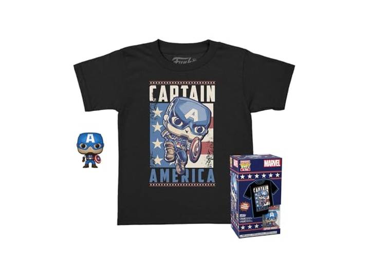 Funko Pocket Pop! & Tee - Marvel: Captain America - (Large) Child