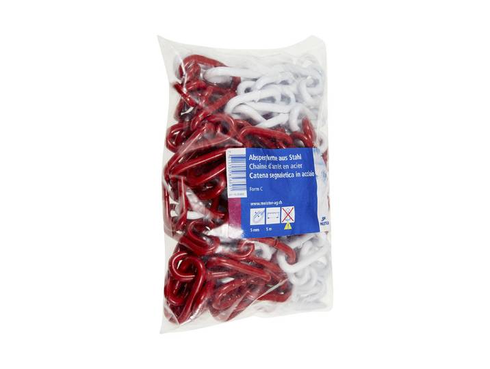 Meister + Co Absperrkette Rot-Weiss 41 × 18 mm