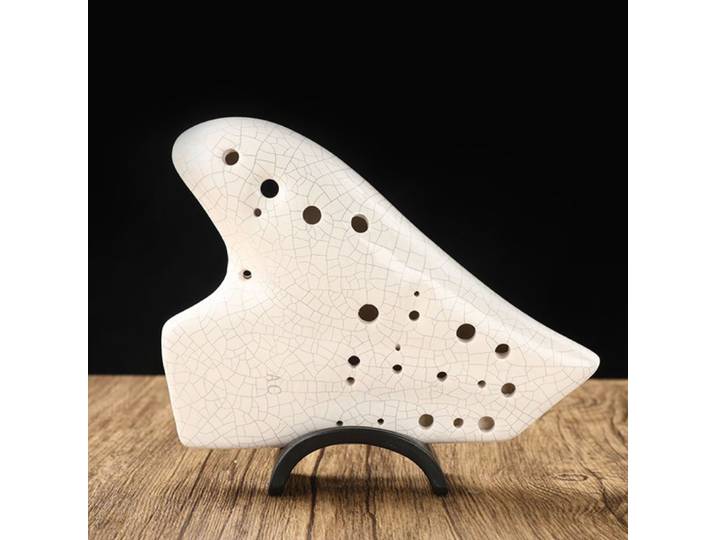Instrument de musique professionnel en céramique, triple Ocarina Alto C, clé AC, accessoires rares Orff, flûte, cadeau