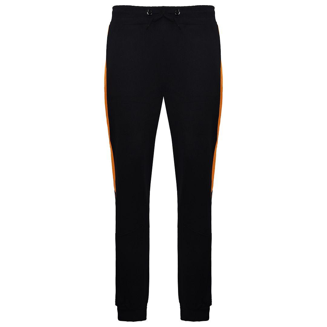 Devote Londen Ronnie Heren Zwart/Oranje Track Broek
