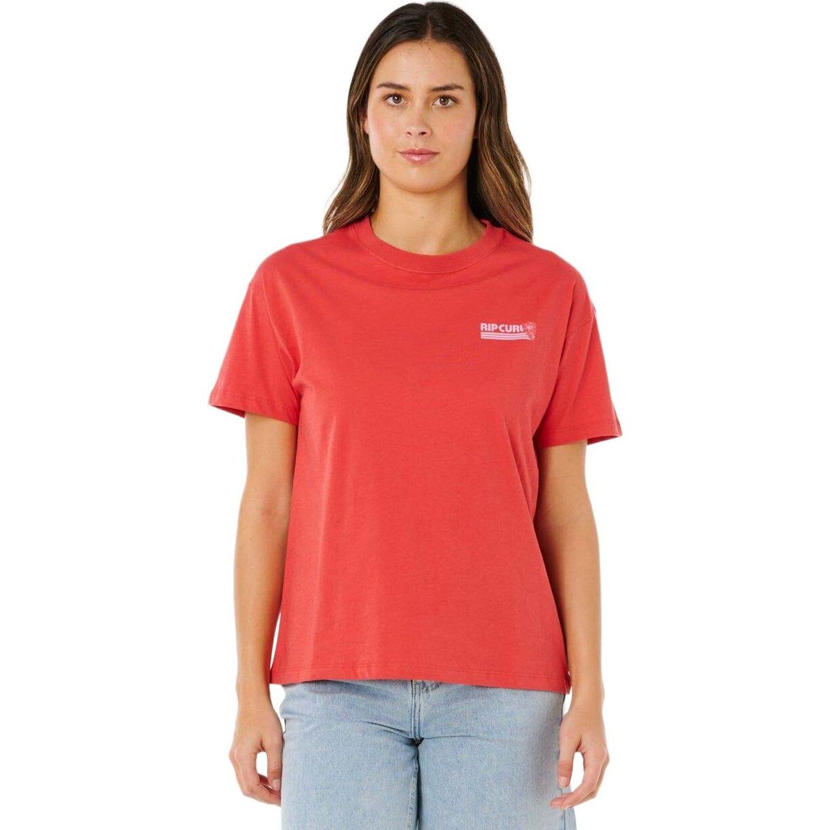 RipCurl Ocean Break Relaxed Tee deep red (0582) M 0MGWTE-0582-M