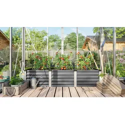 Vitavia Hochbeet "Linus IN & OUT 401 S",granit/ alu eloxiert,