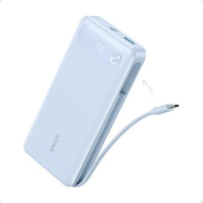 Anker Power Bank (20K, 87W, Built-In USB-C Cable)   Customizable