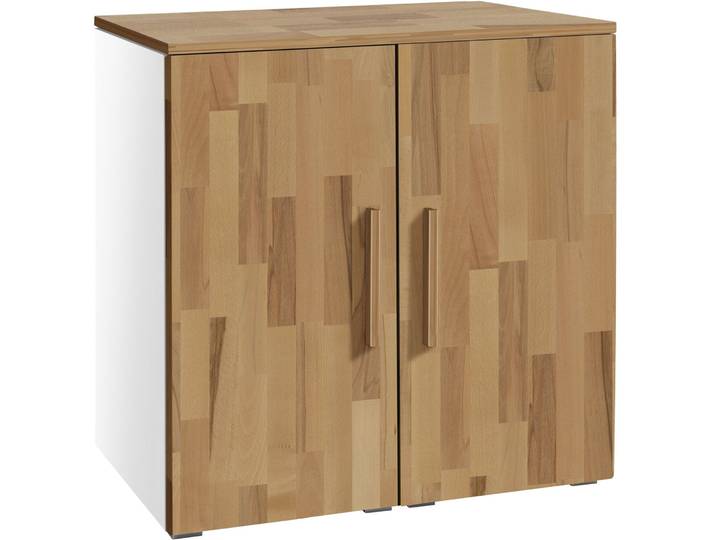 Hasena Kommode Airi weiss/Kernbuche Holz/MDF B 90 H 86 cm - Kommode