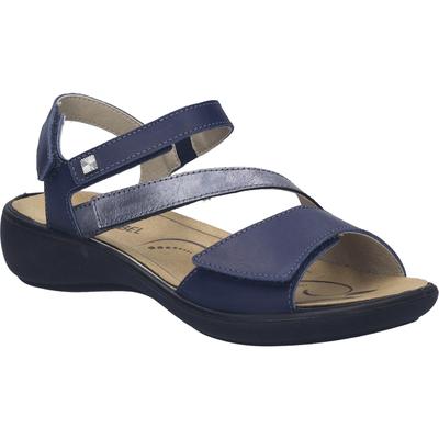 Sandale JOSEF SEIBEL "Ibiza 02, ocean", Damen, Gr. 36, blau (ocean), Obermaterial: 100% Rindsleder Leather cow., Schuhe Sandale