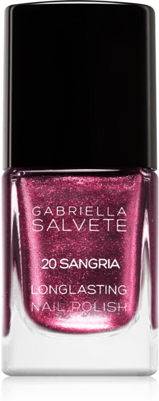 Gabriella Salvete Longlasting Enamel long-lasting nail polish with glitter shade 20 Sangria 11 ml