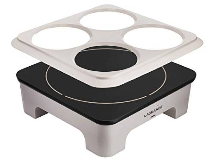 LAGRANGE Creativ Crêpes-Pfanne, 2000 W Schablone mit Pfannkuchenform