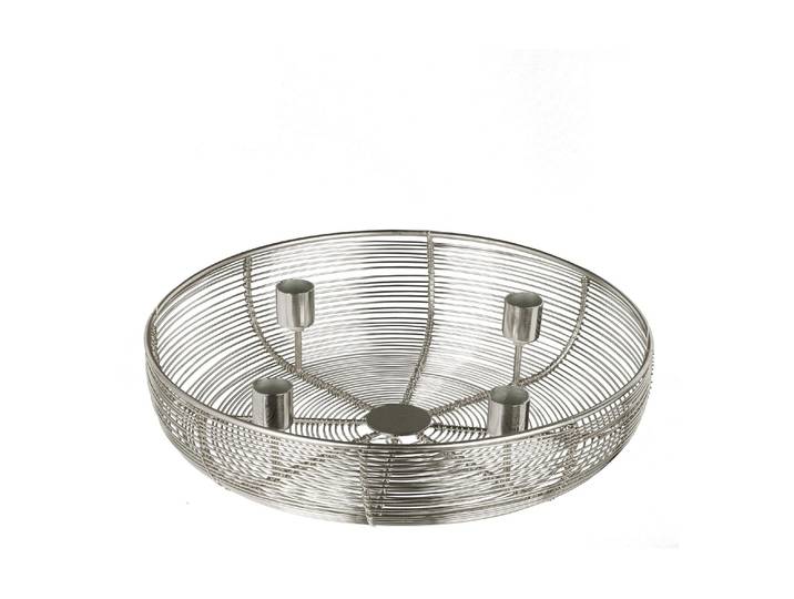 Adventskranz EGLO Hagony , silber (silberfarben), Ø:30,5cm, Metall, Dekokränze, Adventskranz