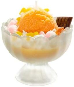 Useful Little Things Ice Cream Dessert Scented Candle Home Decor Accent orange