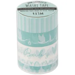 Goldbuch Washi Tape 10624 Storch blau