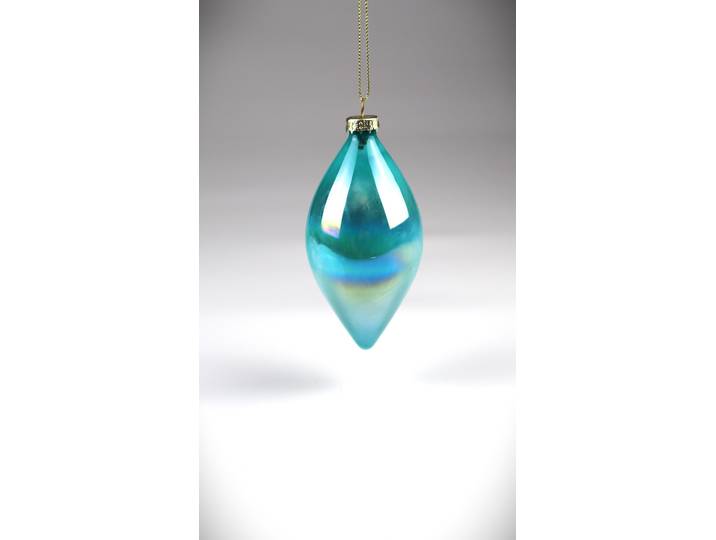 Dekoobjekt AM DESIGN Weihnachstsdekoration aus Glas , blau (türkis), B:8cm H:8cm, Glas, Dekofiguren, Dekoobjekt, 6er Set, BxH: 8x8 cm