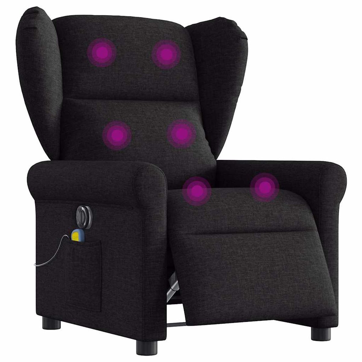 vidaXL Elektrisch Massagestoel - Verstelbare Relax Stoel - Zwart