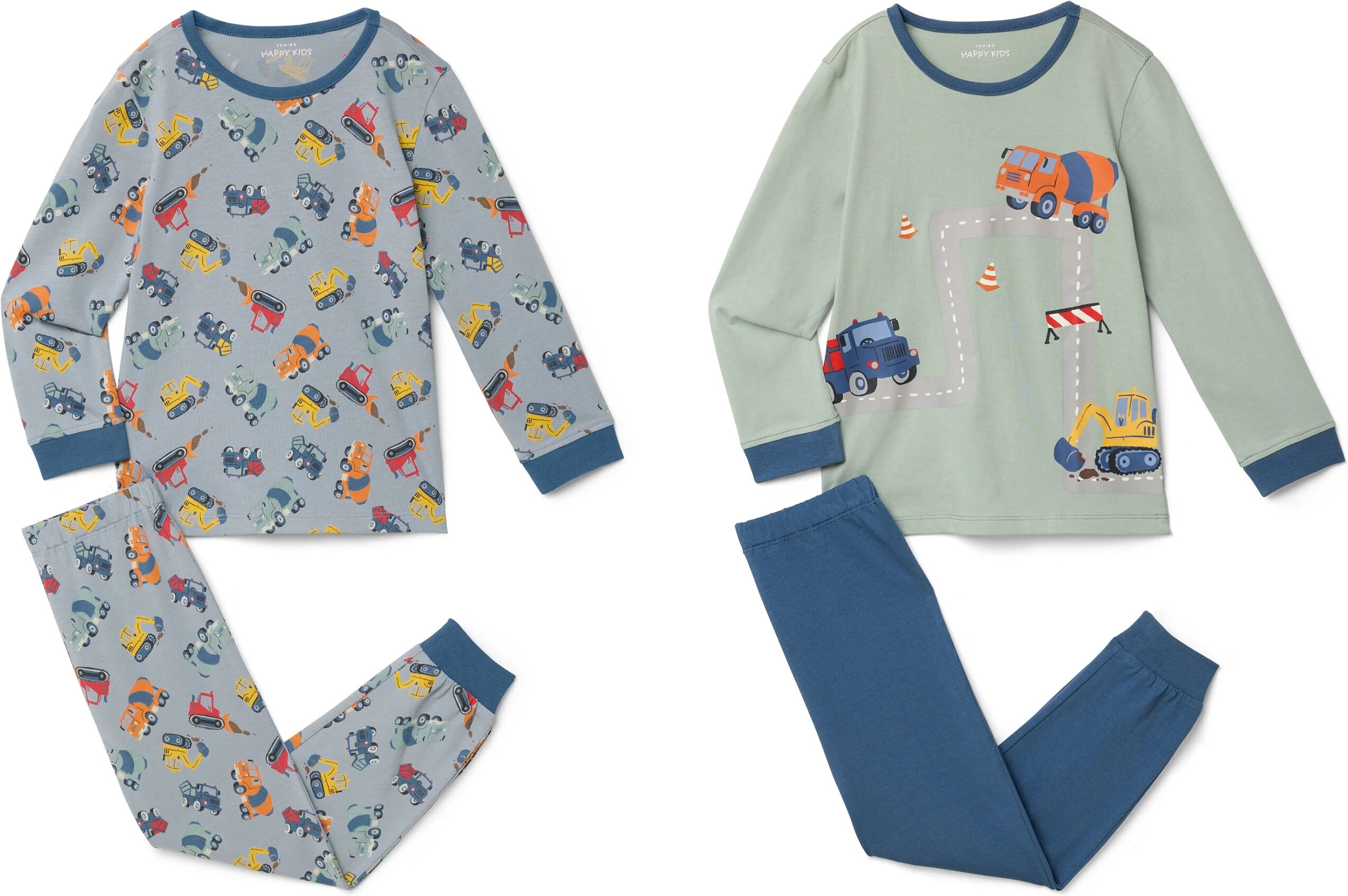 Tchibo - 2 Kinder-Pyjamas - Baby - Gr. 86/92 - blau/print