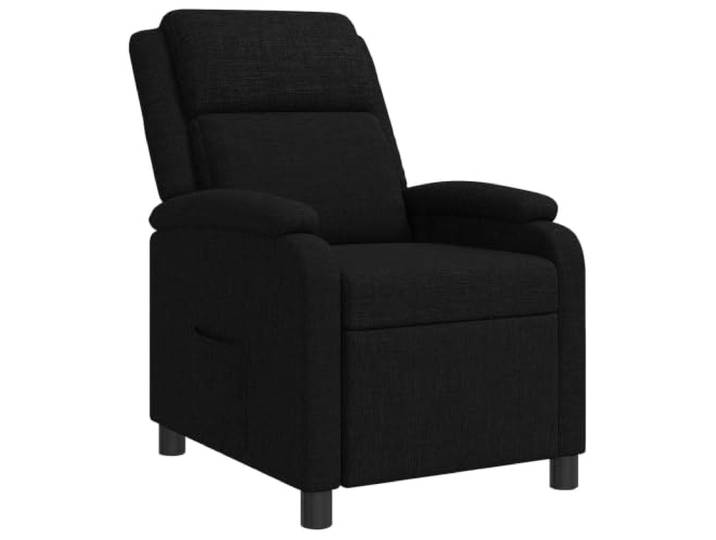 Makastle Liegesessel Schwarz Stoff