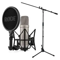 RØDE NT1 5th Generation XLR USB Mikrofon mit Stativ, Mikrofon