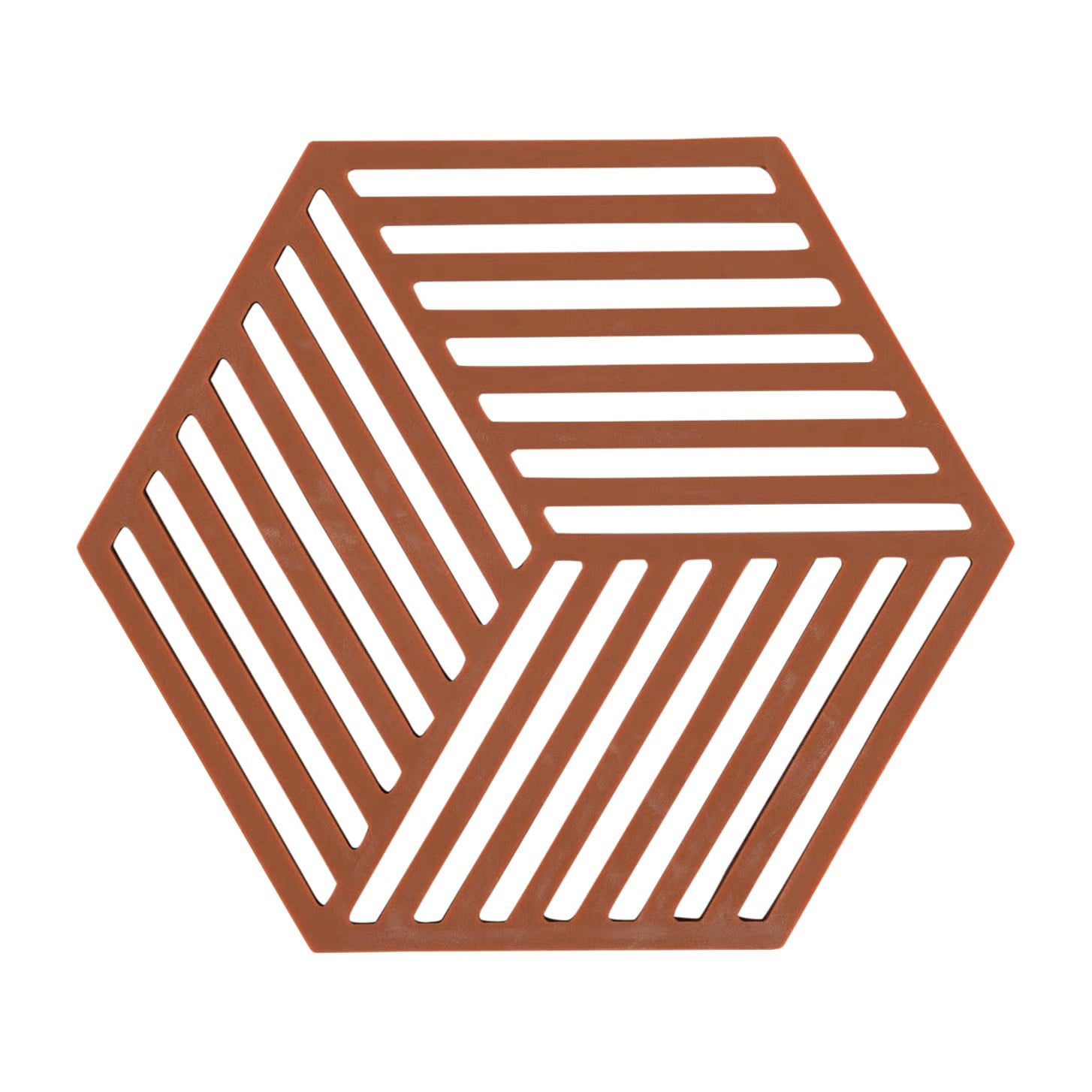 Zone Denmark Hexagon pannenonderzetter Terracotta