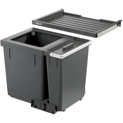 Müllex Abfall-Einsatzsystem X-LINE X55 L7 Basic, Abfalleimer, Grau