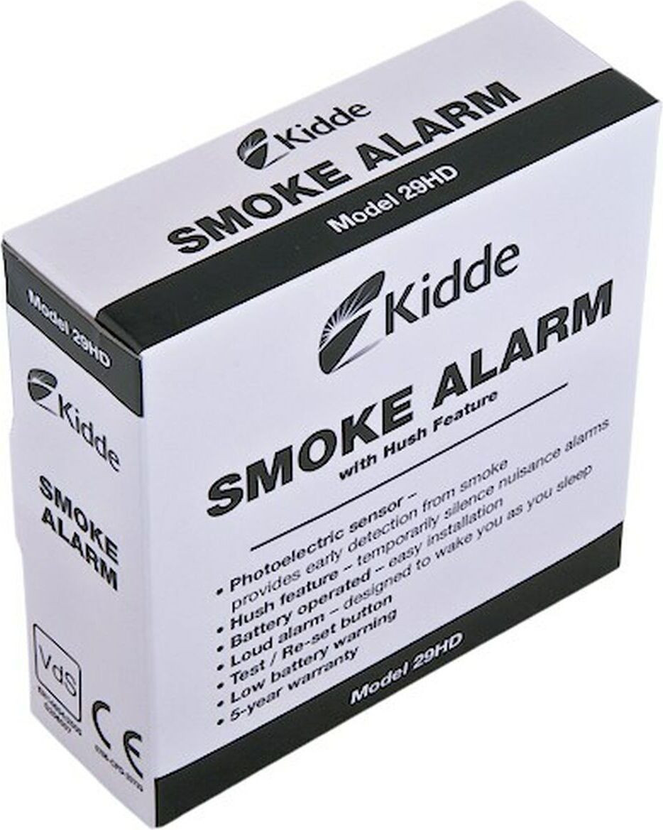 Kidde 29HD Optische Rookmelder, Draadloos, Wit