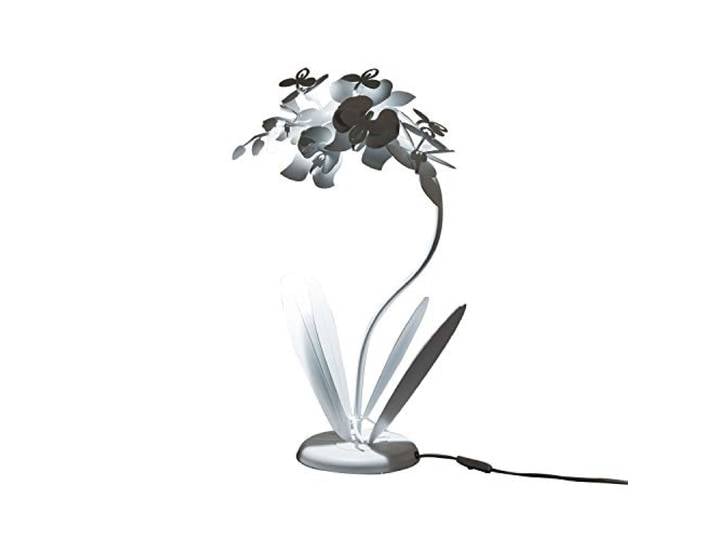 ARTI E MESTIERI Petite Lampe de Table Orchidée Blanche Neige