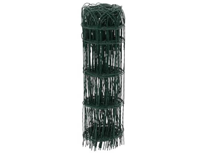 vidaXL Bordure de pelouse Fer enduit de poudre 25x0\,65 m