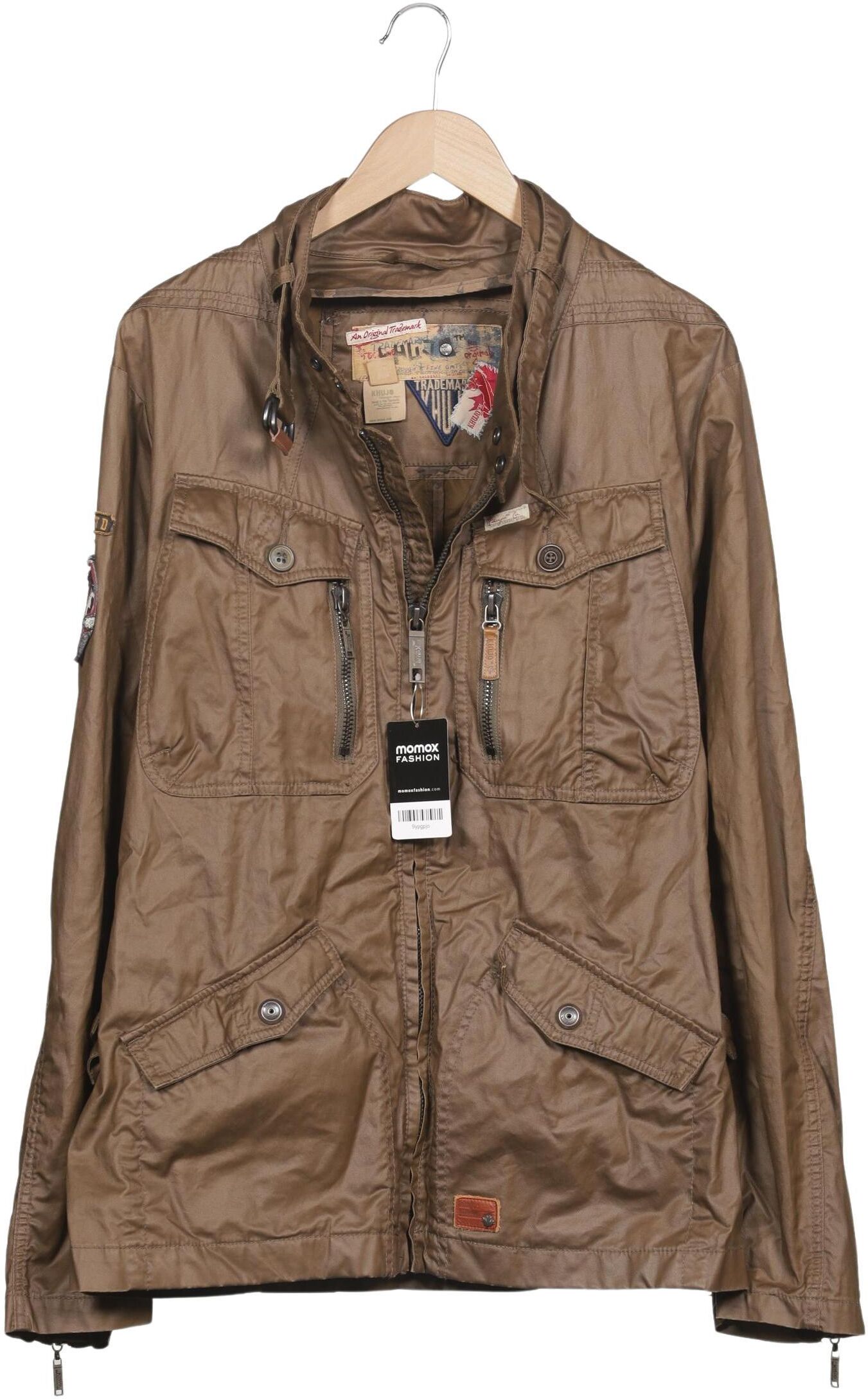 Khujo Herren Jacke, Braun, Gr. XL, Baumwolle - Second Hand