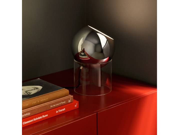 lampe de table Topan VP13 chromée E27 - &Tradition - Salon / séjour - Design - Aluminium - À ampoule unique