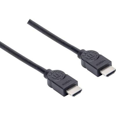 Manhattan HDMI Anschlusskabel HDMI-A Stecker, HDMI-A Stecker 1.50 m Schwarz 355308 4K UHD HDMI-Kabel