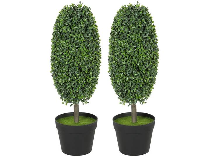 Jamb Pflanzen Sepp Grün 2er-Set Kunststoff, Kunststoff, Textil, 60 cm, Dekoration, Blumen & Blumentöpfe, Kunstpflanzen