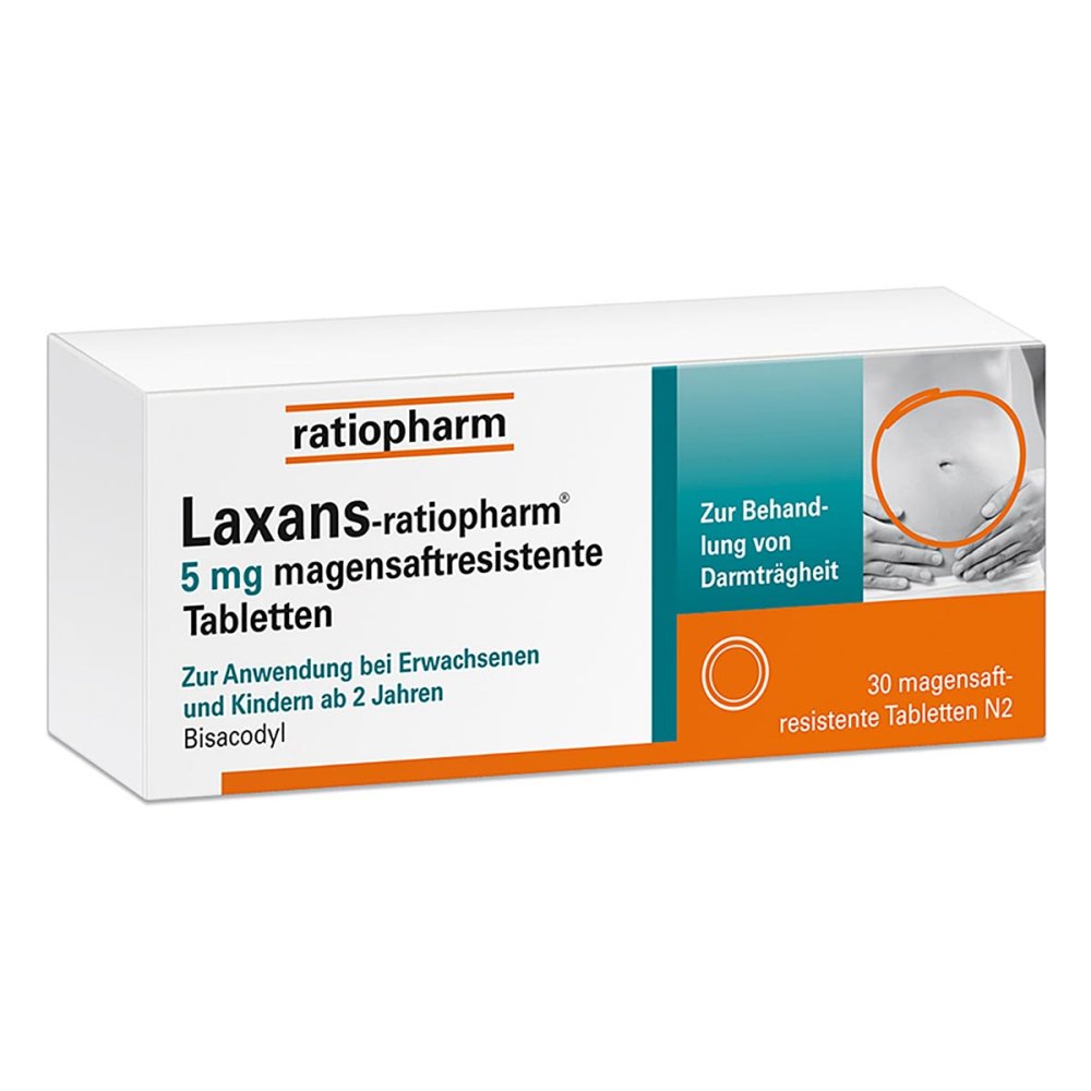 ratiopharm GmbH Laxans-ratiopharm 5 Mg Magensaftres.tabletten 18214718