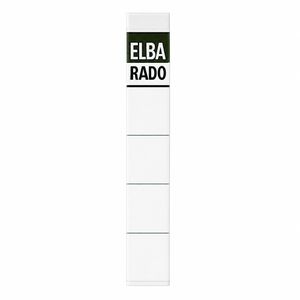 Elba 04614 weiß 34 x 190mm Ordner Rückenschilder, 10 Stück